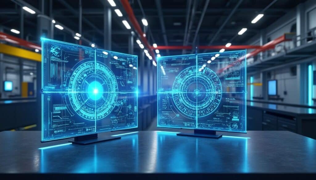 découvrez comment les jumeaux numériques permettent d'optimiser les processus de production avant leur lancement, garantissant efficacité et qualité.