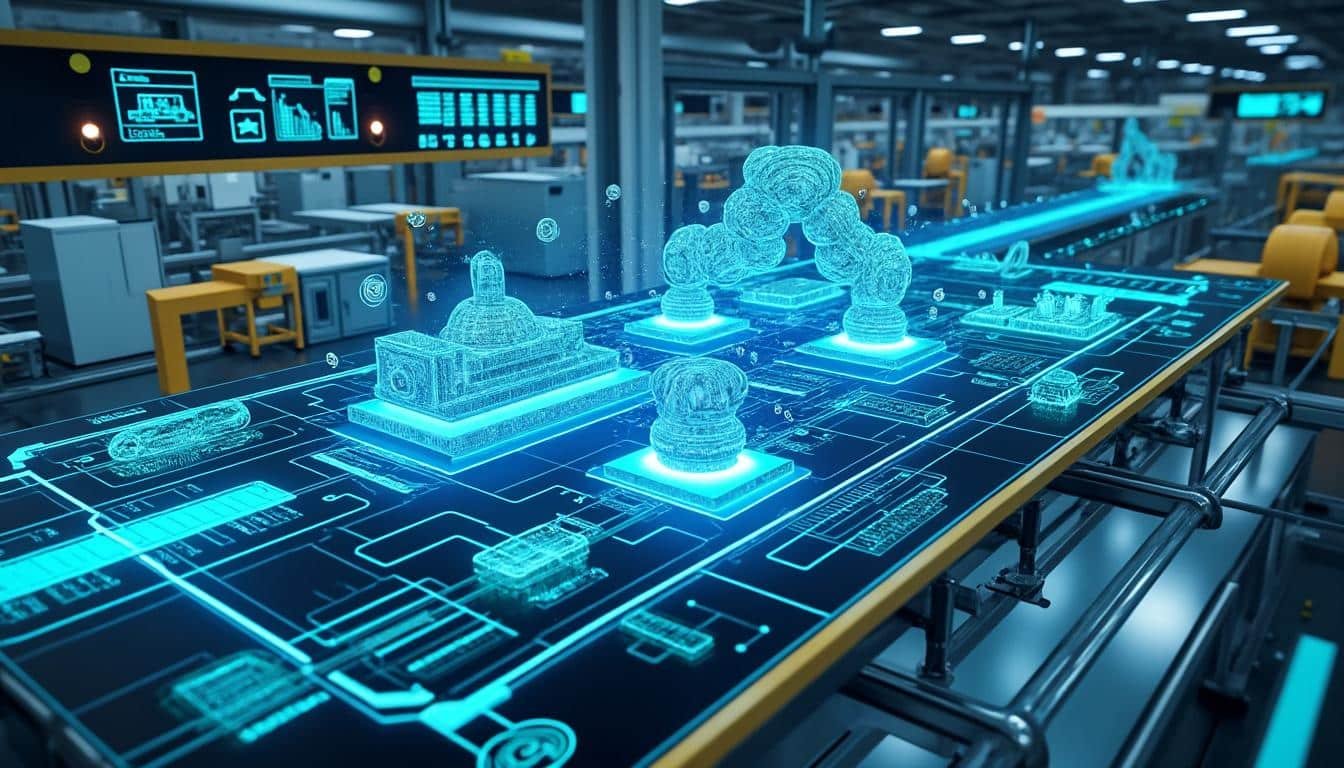 découvrez comment les jumeaux numériques permettent d'optimiser vos processus avant la production, réduisant les coûts et améliorant la qualité.